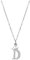 Damen Halskette Herz Buchstabe 925 Silber Kette Damen Personalisiere Kette, Geburtstags Weihnachten Geschenk Für Frauen Mädchen Mama Freundin - A-Z, Damen 26 Buchstaben Strass Kette (D, One Size)