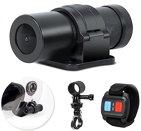 VSYSTO Helmet Camera for Bicycle Motorcycle, Remote Control, WiFi HD 1080P 150° Wide Angle Starlight Night Vision Portable Waterproof Action Camera Bike Dash Cam, G-Sensor, Take Pictures