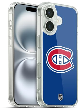 Head Case Designs Offizielle NHL Einfach Montreal Canadiens Gelhülle [Militärischer Schutzgrad] Kompatibel Mit Apple iPhone 16 Und Kompatibel Mit MagSafe