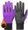 FINGER TEN Golfhandschuhe Winter Damen Beide Hände Thermal Grip Paar,Winter Golf Handschuhe Warm Kaltes Wetter Performance Rosa Lila S M L (Lila, S)