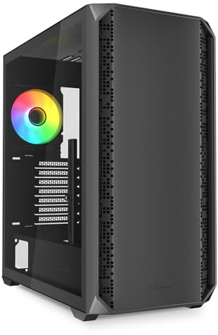 Sharkoon AK2 RGB Black - Illuminazione LED RGB Personalizzabile, Design Moderno e Flessibile per Case da Gaming