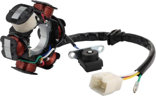 STATOOK Magneto Stator Lichtmaschine 6 Spule 5 Draht Kompatibel mit 50cc 70cc 90cc 110cc 125cc Motor Chinese Scooter Dirt Bike Taotao Sunl Roketa ATV