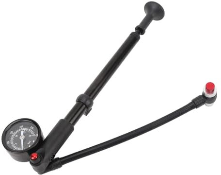 Dilwe Pompe à Amortisseur de Cycle, Pompe à Amortisseur Haute Pression 300 Psi, Pompe à Amortisseur de Fourche, Pompe à Amortisseur Réglable, Amortissement pour Connexion de Valve