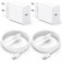 45W Chargeur Samsung Charge avec 2M Câble, Chargeur Rapide pour Samsung Galaxy S24 Ultra/S23 Ultra/S22/S21/S20/S9/Note 20/10/9/8/A53/A53/A54,Adaptateur USB C Mural Alimentation Prise-2 Pack