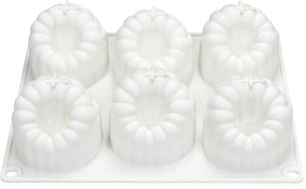 VIVIWI 6 Cavity Large Raspberry Mousses Cake Mold Food Grade Silicone Chocolate Dessert Baking Mould Family Gathering Bakeware