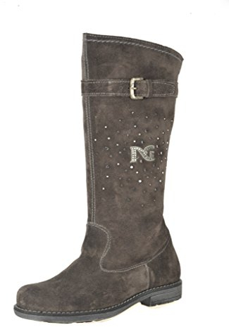Nero Giardini Junior Stivale in Camoscio Bambina 26912 (28, Grigio (Osimo Pizzarra))