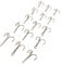 MUXSAM 50pcs/Box Fishing Hook Sharpened Treble Hook Size 2/4/6/8/10 Fishhook Tackle