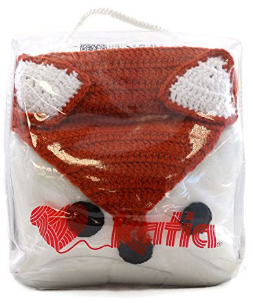 Katia NEU Animal Buddy - Häkelpackung für EIN Kissen - Farbe 200 Fuchs