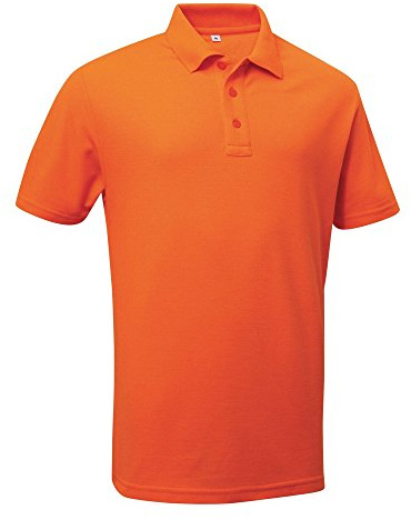 PRORTX Mens Pro Pique Polo Shirt (5XL) (Orange)