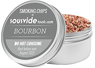 Polyscience Bourbon Soaked Oak Wood Flavour Wood Chips for Smoking Gun (250ml)