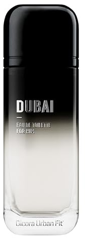 Dicora Urban Fit Dubai for HIM Eau de Toilette für Herren, Eau de Toilette, EDT 150 ml, bernsteinfarbener Herrenduft, Limette, Minze, Sandelholz