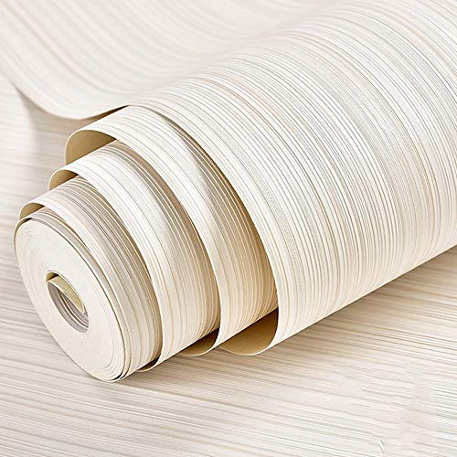 ZHOUYANG Wallpaper 3D Brushed Fine Grain Plain Embossed Thick Wallpaper TV Background Wall Paper Bedroom Living Room Restaurant Home Decoration Wallpaper (Color : White)
