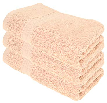 Julie Julsen® Bio Duschtuch-Set, 3 Duschtücher in 32 Farben erhältlich weich und saugstark Pastell Rosa 70x140 cm