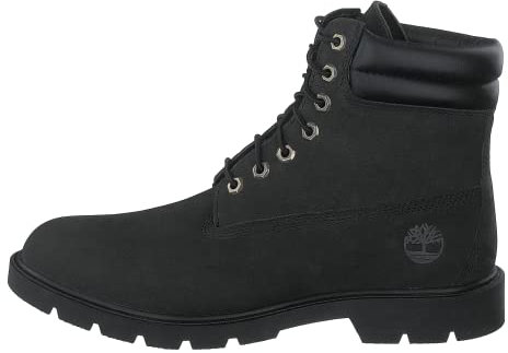 Timberland 6 Inch WR Basic Stivali alla moda Uomo, Nero (Black Nubuck),41.5 EU