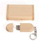 HOZYALE USB Stick Holz USB 2.0 Flash Laufwerk 16GB Datenstick Speicherstick Oval Memory Stick mit Holzbox