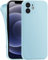 MyGadget Cover per iPhone 12 Mini - Custodia Protettiva in Silicone Morbido – Case TPU Flessibile - Ultra Protezione Antiurto & Antiscivolo Azzurro