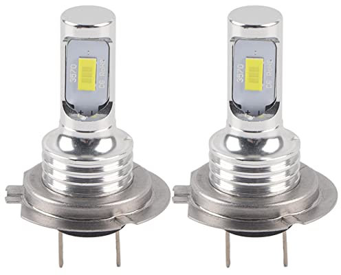 Headerbs 2 Bombillas LED H7, Bombilla para Faros Delanteros, 80 W 6000 K, Luces Antiniebla LED Coche Universales, Lampara LED Coche H7 Homologada 12-24 V