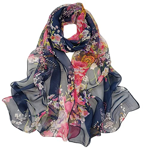 FAIRYGATE Schal Damen Stola für Abendkleid Lange Schals Chiffon Schal Wrap für Frauen oder Mädchen Seidenschal Damen Elegant A4713