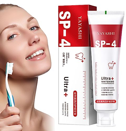 SP-4 Zahnpasta, Sp-4 Probiotic Whitening Toothpaste, 120 G Sp-4 Probiotische Zahnpasta, SP-4 Aufhellende Zahnpasta, Tiefenreinigendes, Kraftvolles Mundpflegeprodukt Für Zähne