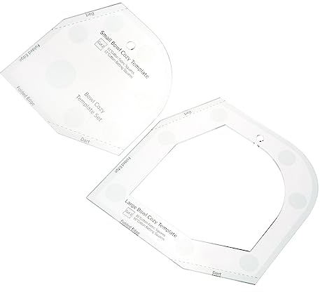 SEWOART 1pack Bowl Cozy Template Ruler Acrylic Patchwork Quilting Tool for Easy Measurement and Cutting Small for Crafting and Sewing Projects