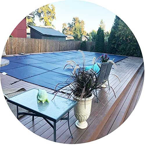 PP-Sicherheits-Poolabdeckung für den Boden, extra robuste Pool-Laubnetzabdeckungen mit großer Verdickung und hoher Dichte, rechteckige Winter-Poolplane, einfache Installation (Größe: 2 m x 3 m/6,6 F