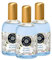 Les Petits Plaisirs - Lot de 3 - Eau de toilette Musc blanc, Eau de toilette femme, Délicate, fraîche et florale, Made in France, flacon 110ml