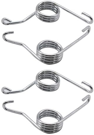 4 PCS/SET Silver Caliper Springs Rear Brake Caliper Return Springs 7H0615295A,7H0615296 Compatible with VW Audi Golf Bora Sharan Beatle Transporter A3 TT