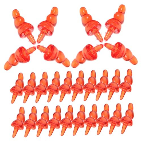ABOOFAN 100st Schneemannnase Aus Kunststoff Basteln Sie Karottennasen DIY Schneemannnase Schneemann Bausatz Nasen Für Schneemann Nase Zum Basteln Material Zum Winter Plastik Bastelmaterial