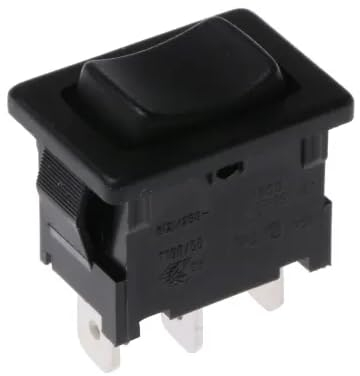 Marquardt Tafelmontage Wippschalter, 1-poliger Wechsler (Ein)-Aus-(Ein), 6 A 12.9mm x 19.2mm, IP 40-1808.1302