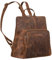 STILORD 'Dorothea' Kleiner Lederrucksack Damen Elegant Leder Daypack kleiner Tagesrucksack Vintage Cityrucksack Rucksackhandtasche Echtleder, Farbe:avani - braun