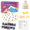 BIORYC ® Juego de Ajedrez Magnético Multicolor (20 imanes) + Bolsa de Tela + Varillas + Enlaces + Tablero de Esponja | Juegos de Mesa Imanes y Cuerda | El Juego del Verano de 2025
