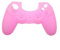 CABLEPELADO Cubierta de Silicona para Mando PS4, Funda Protectora De Silicona Suave para Mando PS4, Protector de Silicona Mando PS4, Compatible con PS4, Silicona (Rosa)