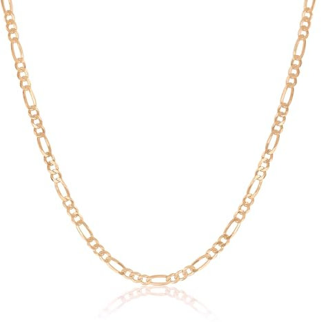 Mary & Jules Kette Rosegold Damen aus recyceltem 925 Sterling Silber, vergoldet - Halskette 45 cm für Frauen & Mädchen, Kette Damen Rosegold, hautverträglich & langlebig