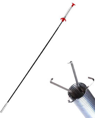 Desatascador de tubería, 90 cm hurón de fregadero, profesional, fontanería WC, eliminación de pelo, pinza para garras flexible para trabajar en espacios estrechos