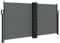 vidaXL Auvent Latéral Rétractable, Brise-Vue de Jardin, Écran de Protection, Écran de Balcon Terrasse Arrière-Cour Extérieur, Anthracite 120x600 cm