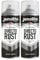 JENOLITE Directorust Gloss - BLACK 2 x 400ml Direct To Rust Spray Paint For Metal, Multi Surface Gloss Spray Paint For Wood, Metal, Plastic, Ceramic - RAL 9005