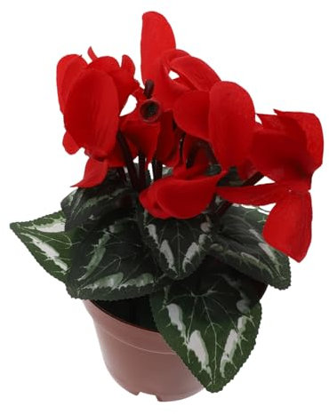 LABRIMP 3st Topfpflanze Grünes Künstliche Weihnachtssternpflanze Heimdekorationen Gefälschte Weihnachtssternpflanze Mini-künstliche Rose Künstliche Topfblumen Rot Blumen Sind Seide