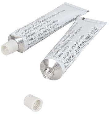 Fulenyi 2 Stück 30 Ml Vinyl-Reparatur-Klebstoff Und Dichtstoff, Flüssiges PVC, Kajak-Reparaturkleber, Pool Reparaturset Kleber, Stark Haftender Hochleistungskleber, PVC Reparatur Kleber Sind Geeignet