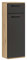 mokebo® Bad-Beistellschrank schmal 'Der Matrose', Badschrank in Eiche-Schwarz oder Badezimmerschrank, auch als Nischenschrank oder Midischrank fürs Bad aus Holz in 91x33x34cm (HxBxT)