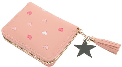 ANDRESLAD Portafoglio Da Donna in Pelle Porta Carte Con Cerniera Piccolo Portafoglio Da Donna Design Alla Moda