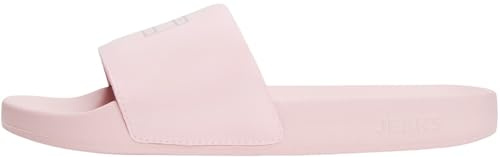 Tommy Jeans Women's Flag Pool Slide Patent En0En02901, Pink (Misty Pink), 7 UK