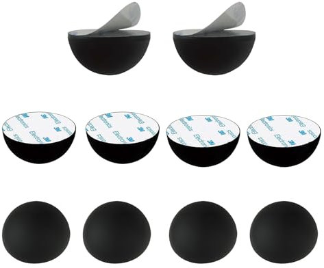 Laitejituan 10 Stück Gummifüße Selbstklebend Schwarz 30mm Gummifüße für Lautsprecher Halbkugel Lautsprecher Spikes für HiFi Geräte, Lautsprecher, Verstärker und Plattenspieler