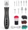 PELCAS Electric Nail File 10 Speeds Professional Cordless Electric Nail Drill with LCD Screen and LED Light, Portable Rechargeable Nail Files for Acrylic and Gel Nails, Pet, Thick Toenails