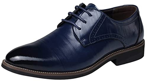 Zapatos de traje Oxford para hombre, zapatos de cuero, zapatos con cordones, zapatos de boda, negocios, oficina, vestido 39-48