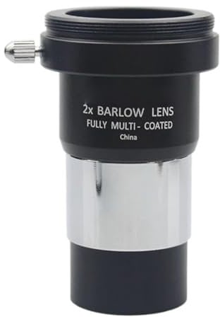 Telescope 1.25 2x 3x Barlow Lens Multi Coated Metal M42x0.75 Thread Astronomy Monocular Binoculars Telescope(Barlow eyepiece 2x)