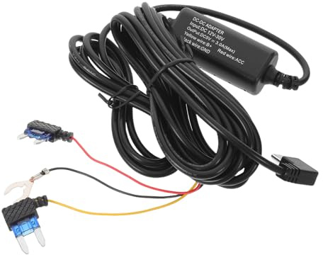 TOBBOMEY Dashcam-Verkabelungsset USB-C, Stromkabel für die Autokamera mit 3-adrigem Acc-Kabel, Festverdrahtungsset für die Dashcam, Typ-C-Datenkabel für Fahrzeuge