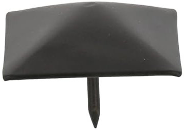 Amig - Pack de 4 Clavos Decorativos para Forja - Ø 40 mm - Forma Piramidal - Ideal para Decoración en Armarios, Mesas o Puertas de Estilo Rústico - Acero Negro