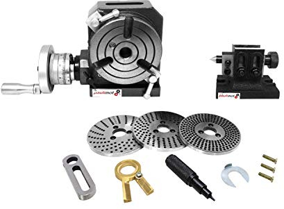 PAULIMOT Teilapparat-Set mit Rundtisch Ø 110 mm, Reitstock und Teilscheiben