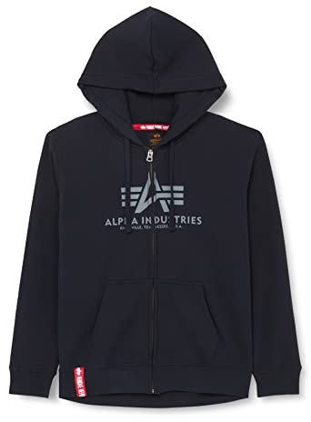 Alpha Industries Basic Zip Hoody Kapuzensweat für Herren Rep.Blue