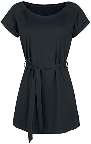 Forplay RED by EMP Jersey Kleid mit Bindegürtel Frauen Kurzes Kleid schwarz M
